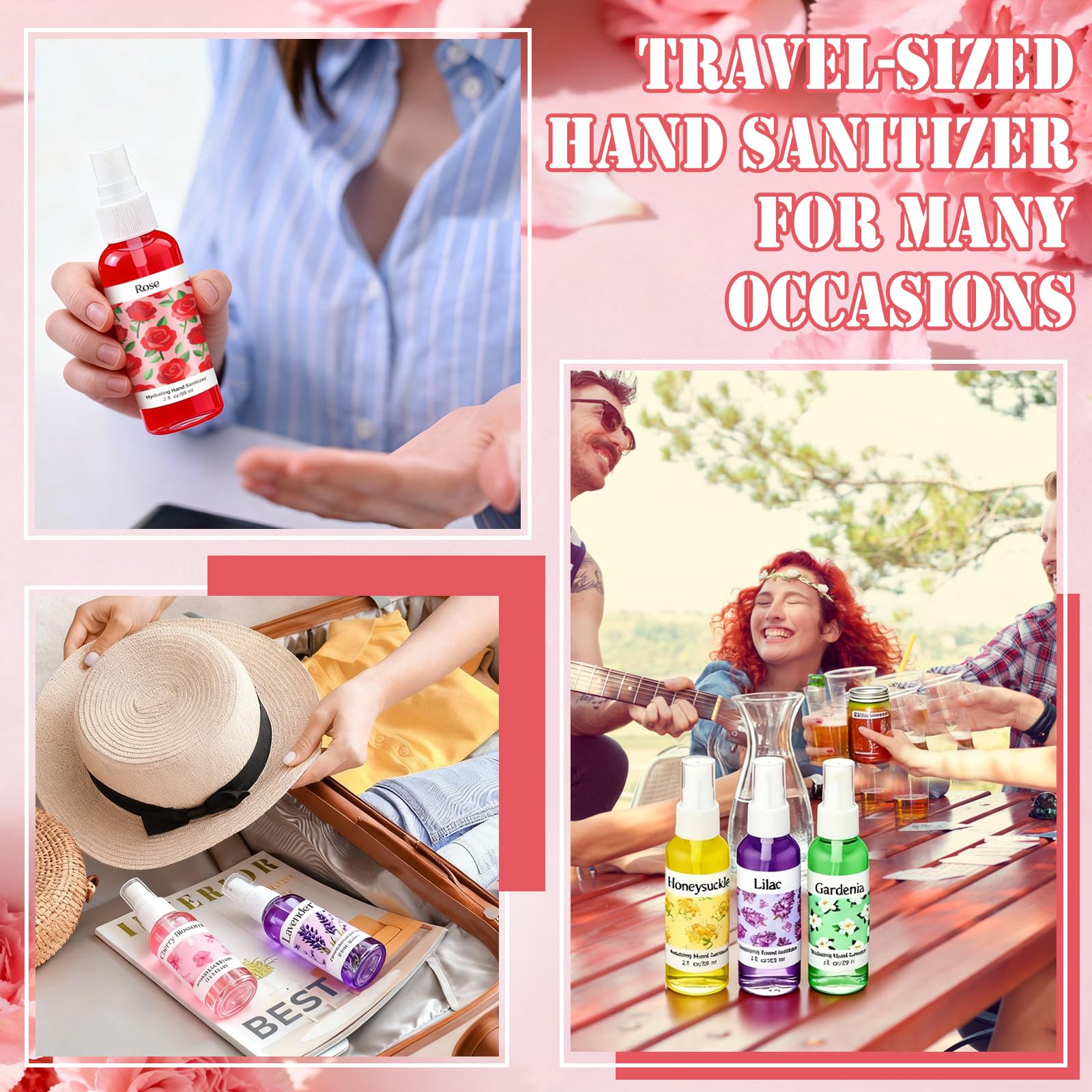 Frienda honeysuckle-scent hand sanitizer spray for bag or pocket