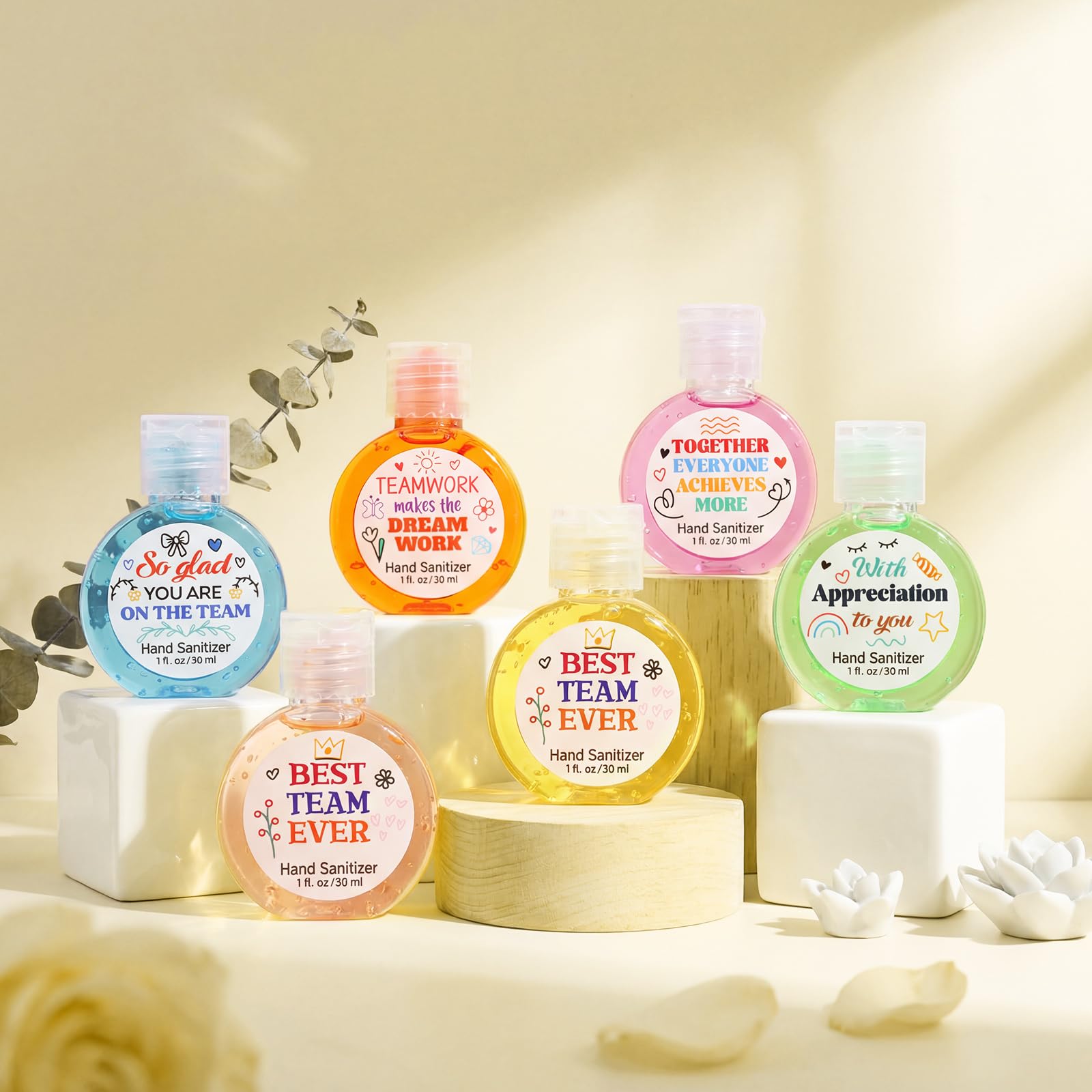 Frienda labels showcase phrases like youre-on-the-team for motivation.