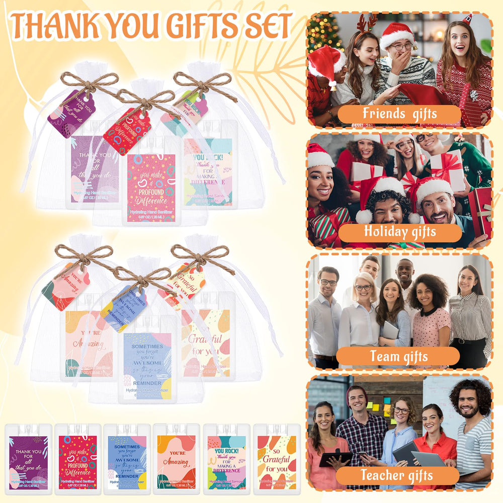 Frienda motivational cards and organza bags, ideal gift packaging for events.