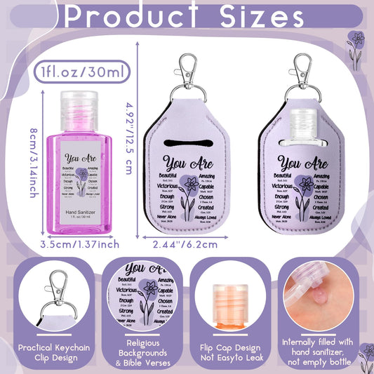 Frienda purple flower keychain holder, easy access on the move