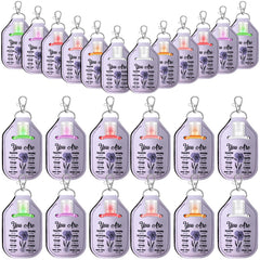 Frienda purple flower sanitizer bottle, pocket ready for on the go cleaning
