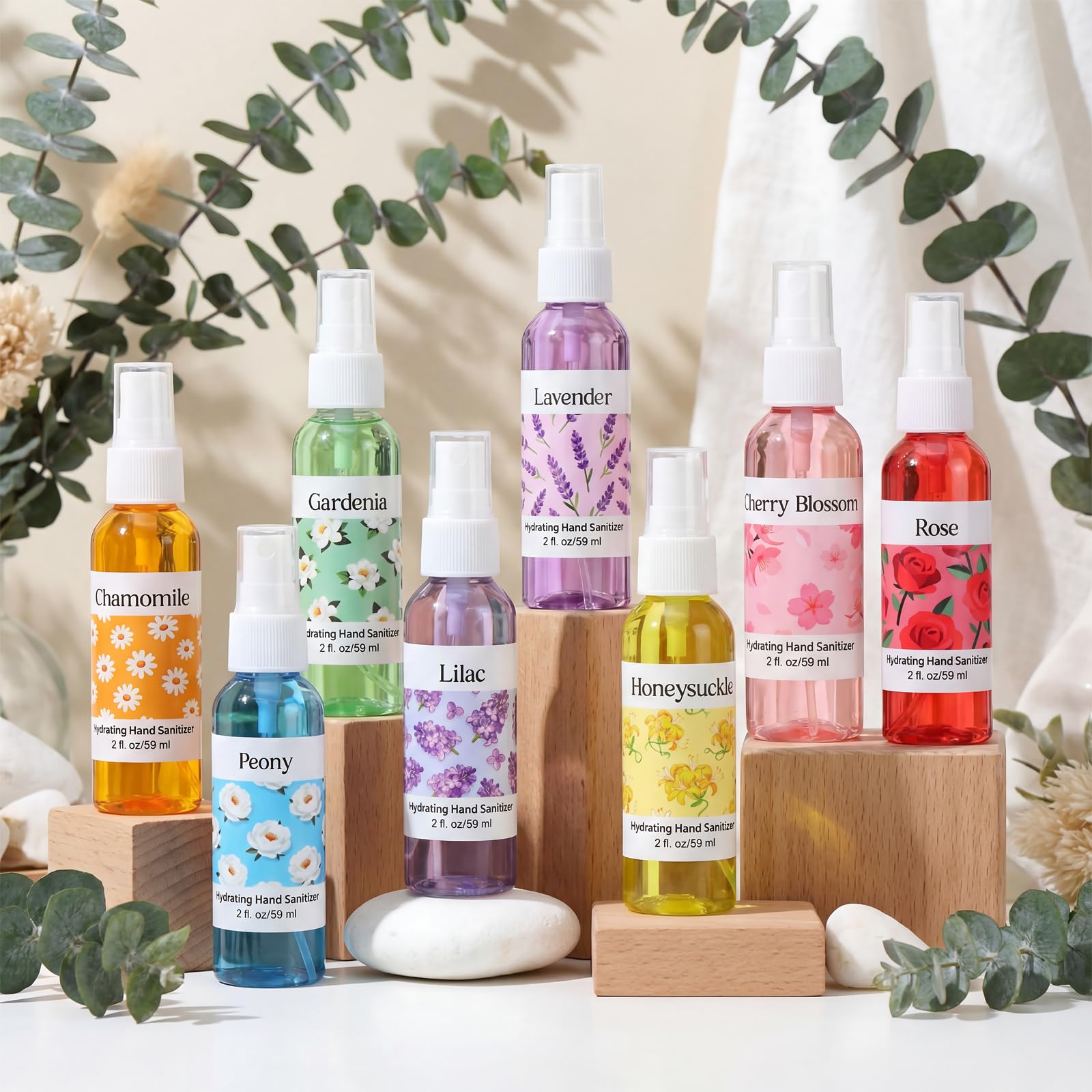 Frienda rose-scent hand sanitizer spray close-up for on-the-go use