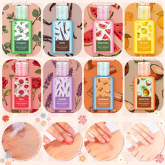 Frienda sandalwood scented sanitizer bottle with warm, inviting fragrance.