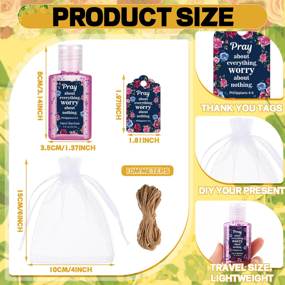 Card insert with Bible verse for each sanitizer