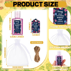 Card insert with Bible verse for each sanitizer