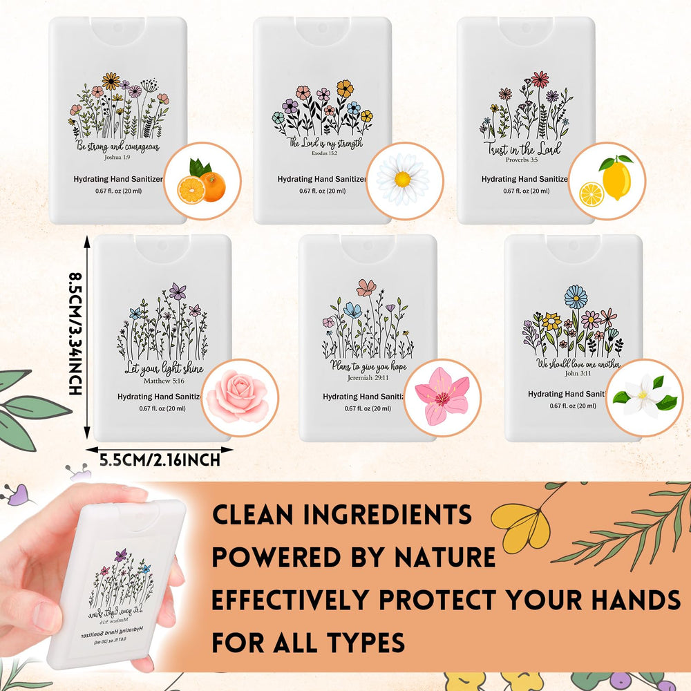 Frienda travel-size sanitizer spray in compact bottle, pocket-friendly design.