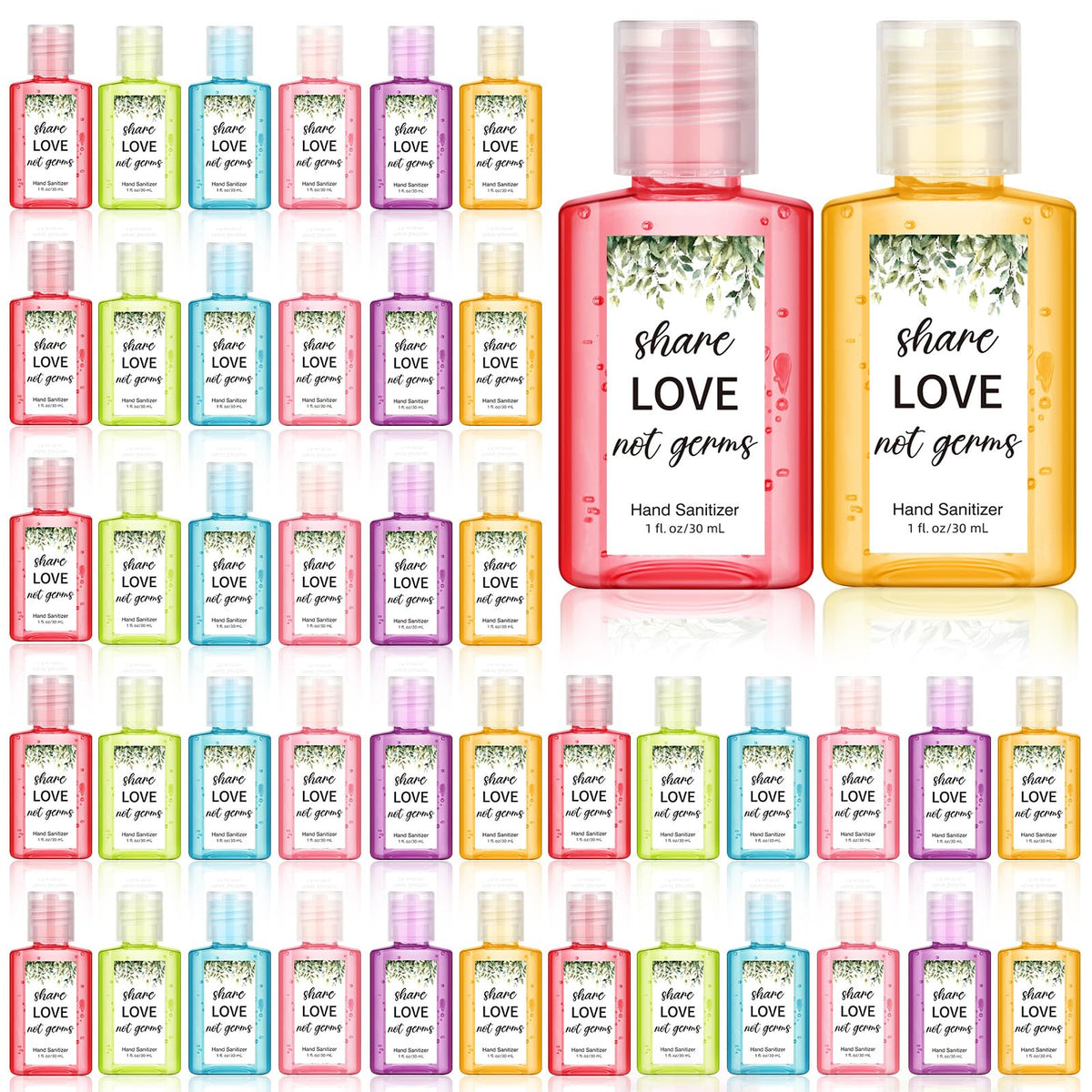 Frienda pink rose scented mini hand sanitizer, ideal wedding guest favors.