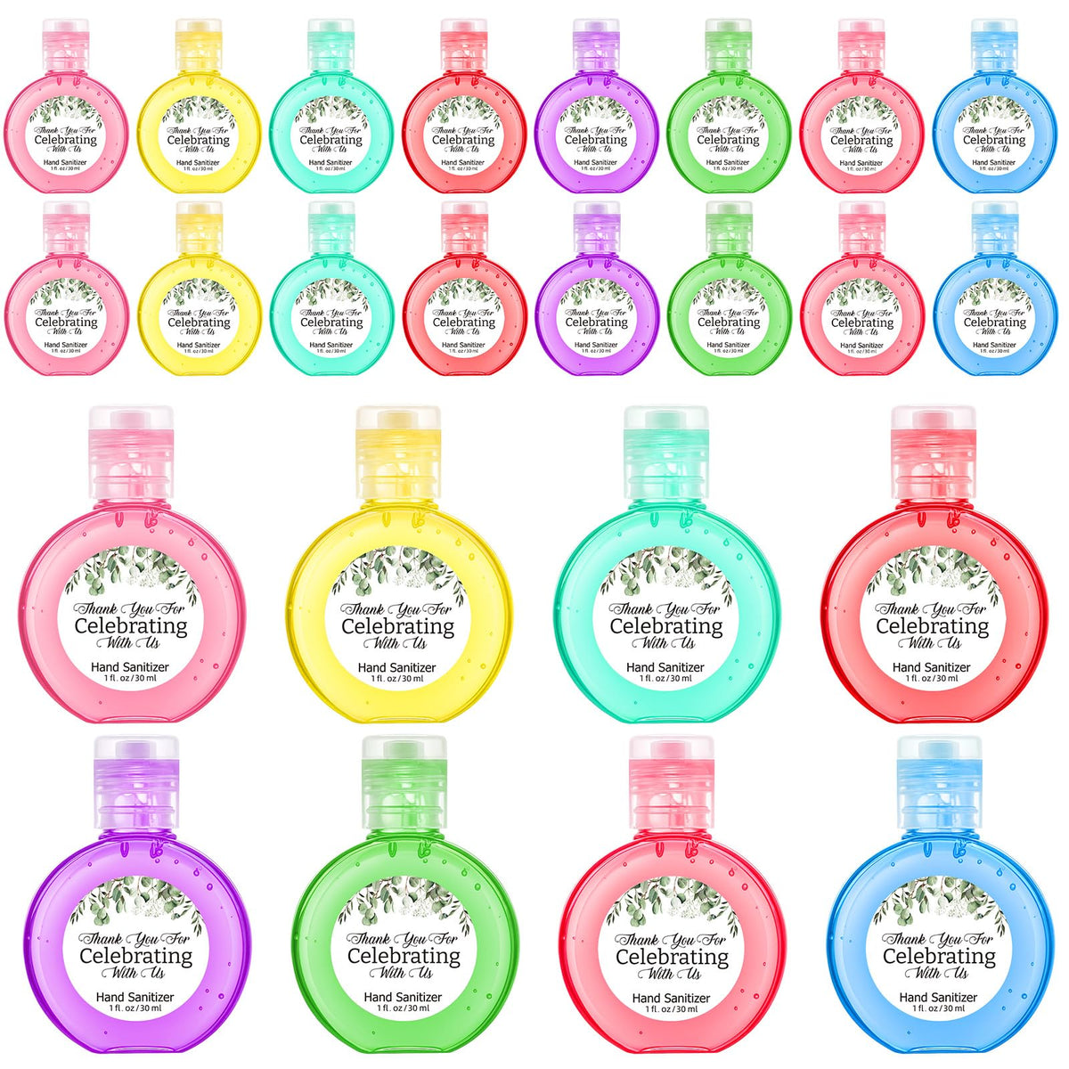 Frienda wedding hand sanitizer 24-pack, portable guest favors for events