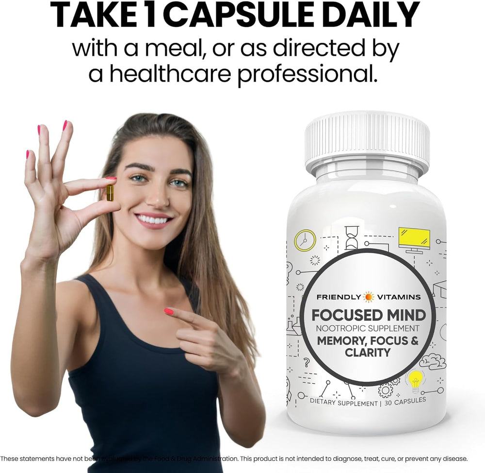 Friendly Vitamins brand story highlights family values and mental well-being.