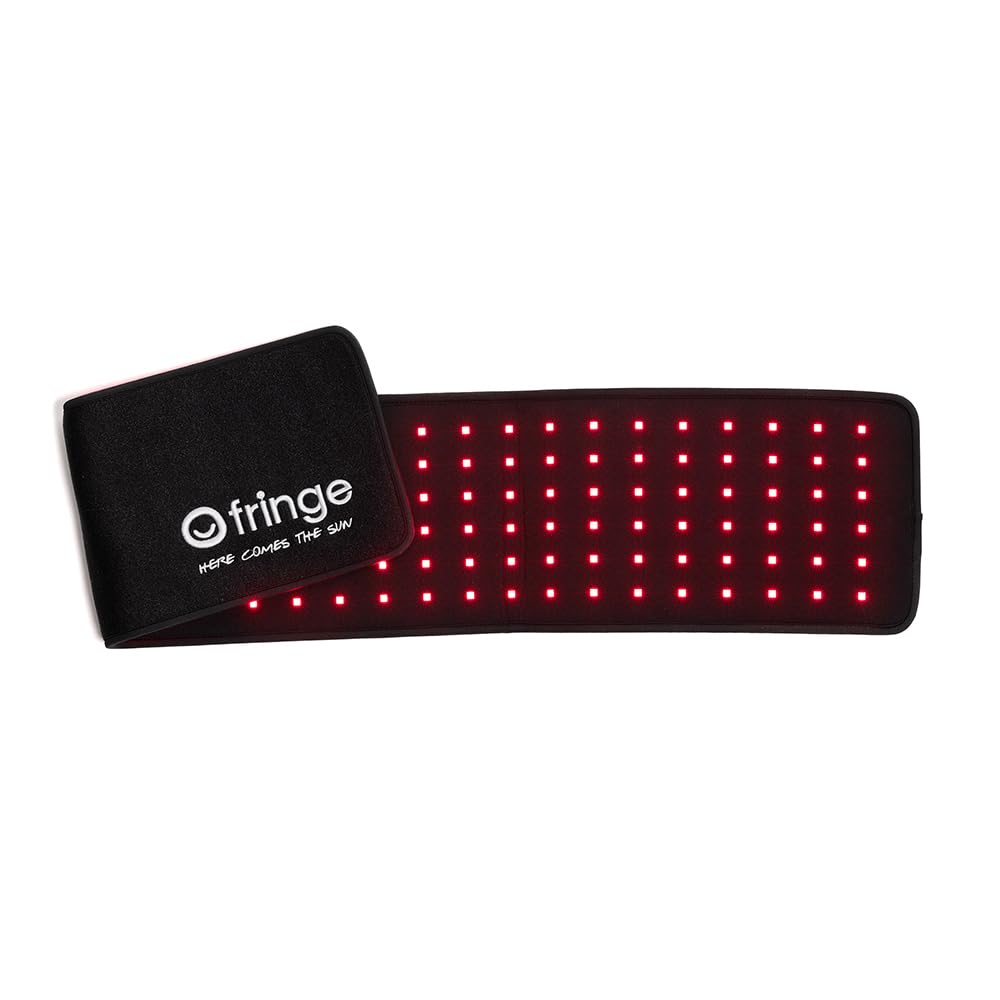 Fringe extra long wrap with 360 LED lights applied to leg for targeted recovery.