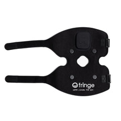 Fringe red light therapy wrap with portable battery for travel use.