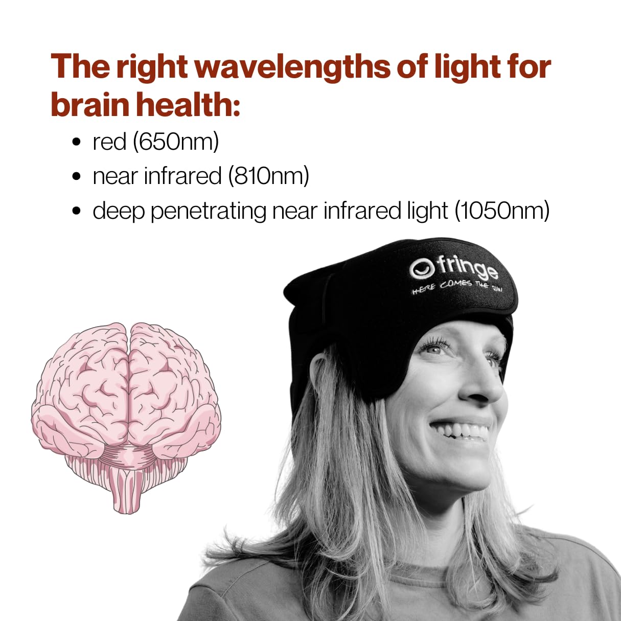 Fringe Red Light Wrap wireless design enables portable hands-free therapy
