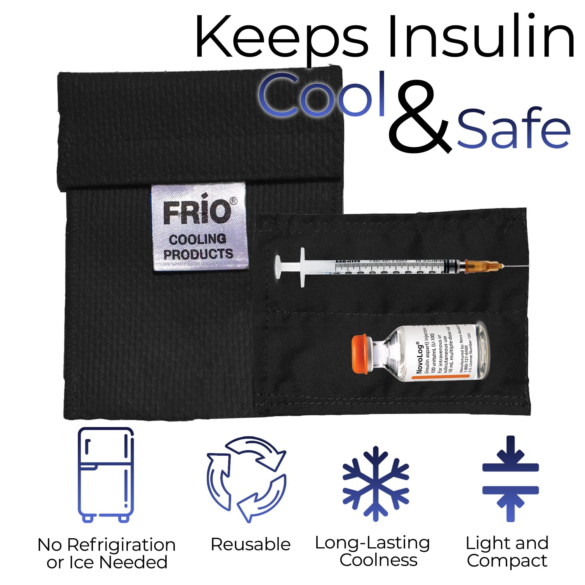 Mini size FRIO wallet ready for travel and easy packing.