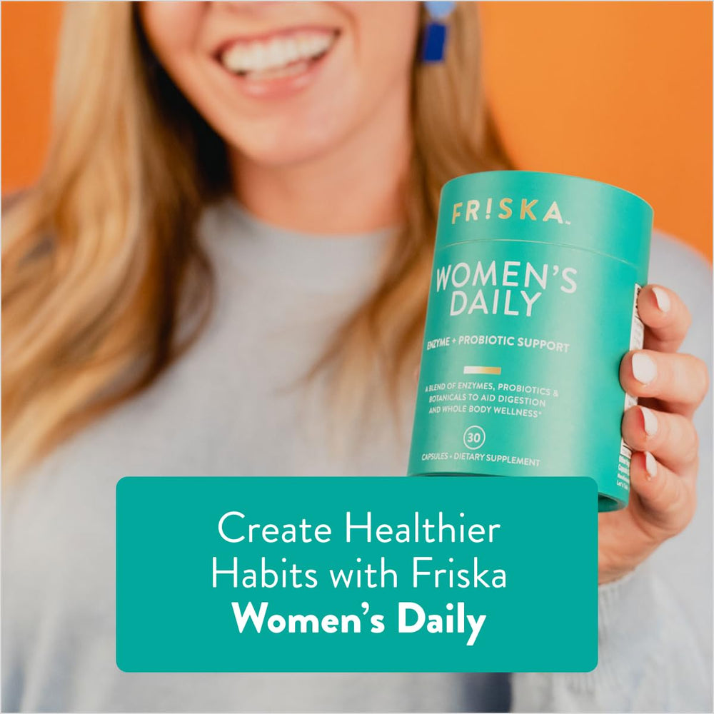 Friska capsules close-up showing capsules aiding digestion and nutrient absorption