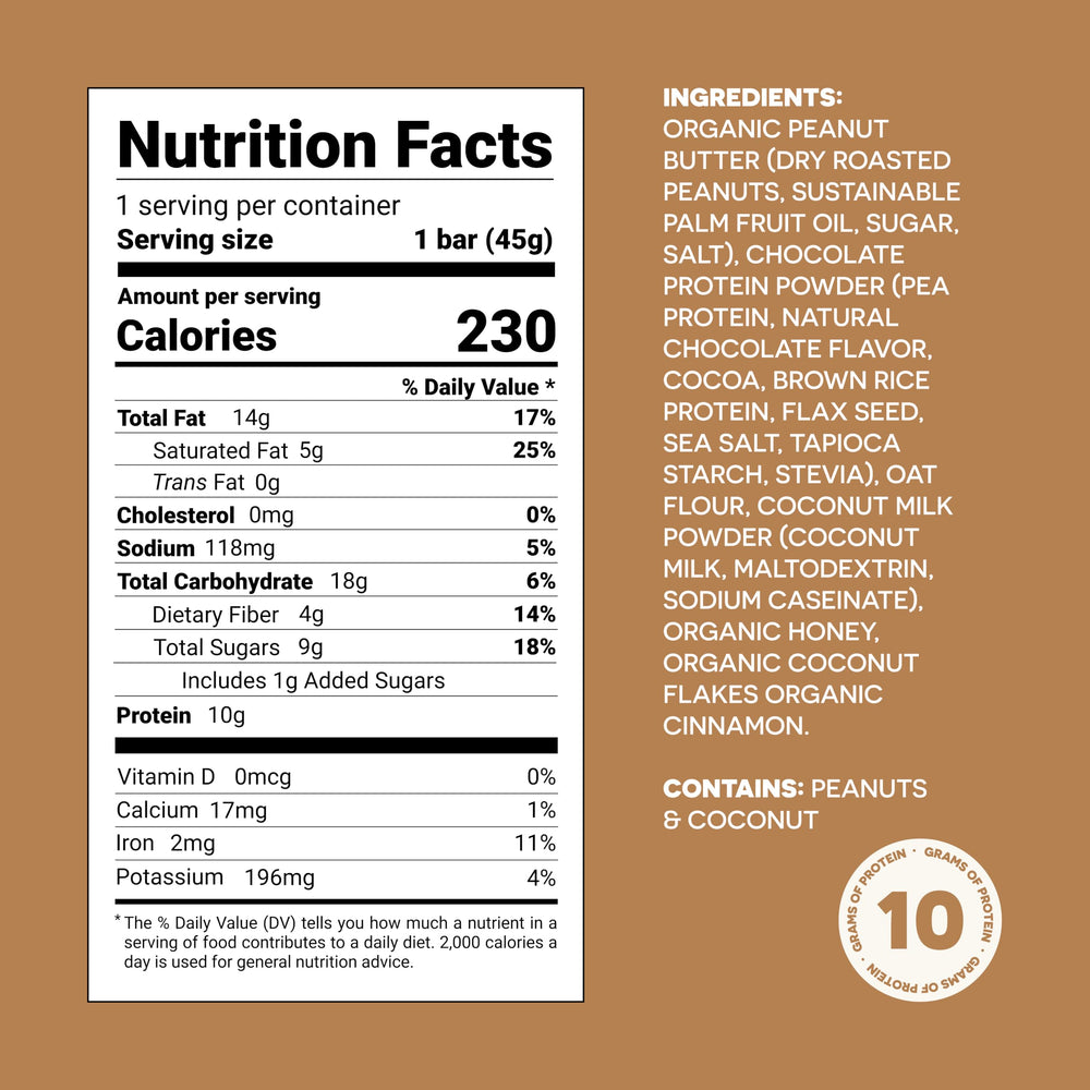 FRO PRO coconut bar in a lunchbox suggests a quick, portable snack.