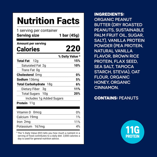 FRO PRO vanilla bar close-up showcases premium plant protein texture.