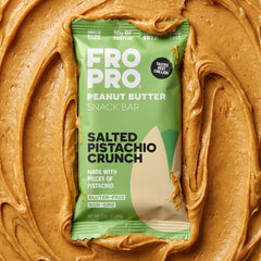 FRO PRO handcrafted bar with pistachio crunch supports on-the-go energy