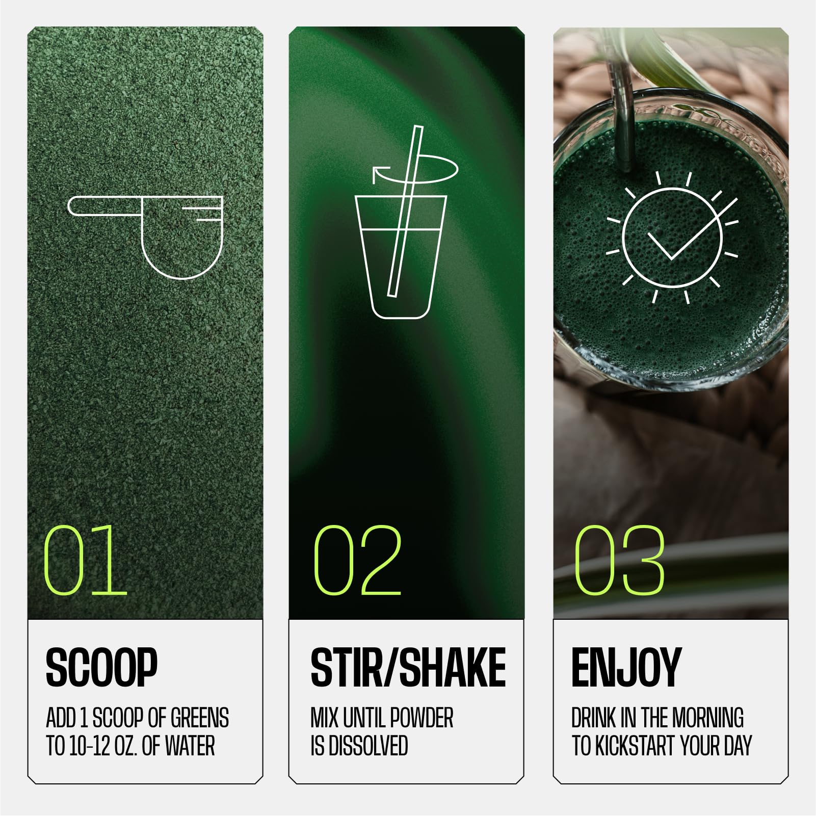 Frog Fuel Performance Greens glass of water shows easy hydration and flavor