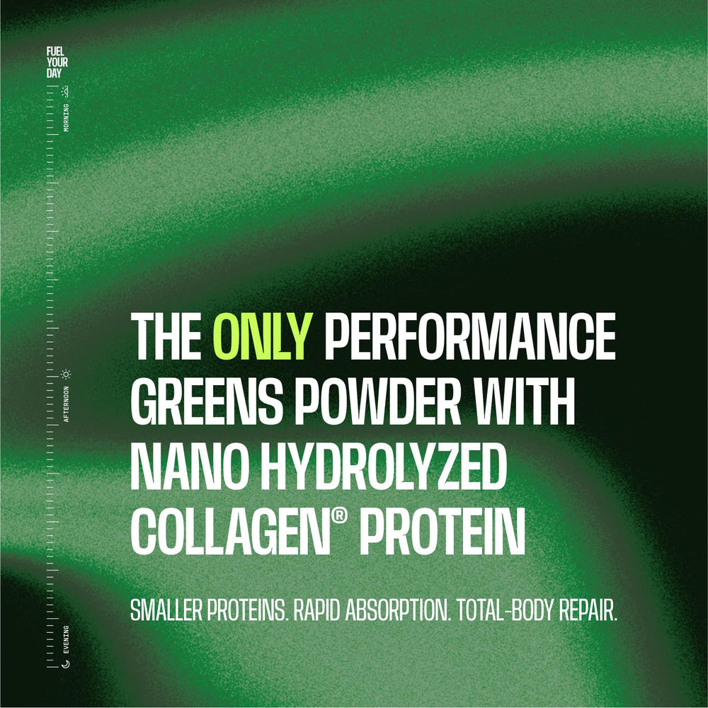 Frog Fuel Performance Greens shaker demonstrates quick preparation for post-workout fueling