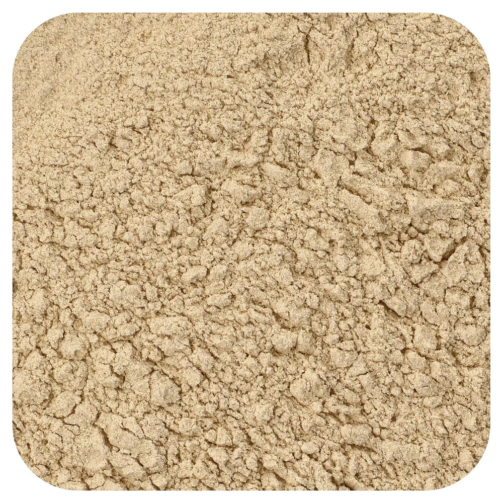 Frontier Ashwagandha Root Powder in a bulk bag, easy pantry storage.