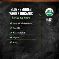 Frontier Co-op 3-pack dried elderberries, convenient pantry supply.