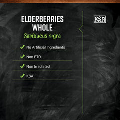 Frontier Co-op elderberries syrup-mixing scene, balanced tartness.