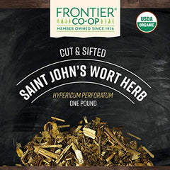 Frontier Co-op Saint John's Wort dried herb in bulk form.
