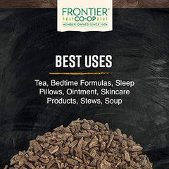 Frontier Co-op Bulgarian-origin valerian root with robust bouquet.