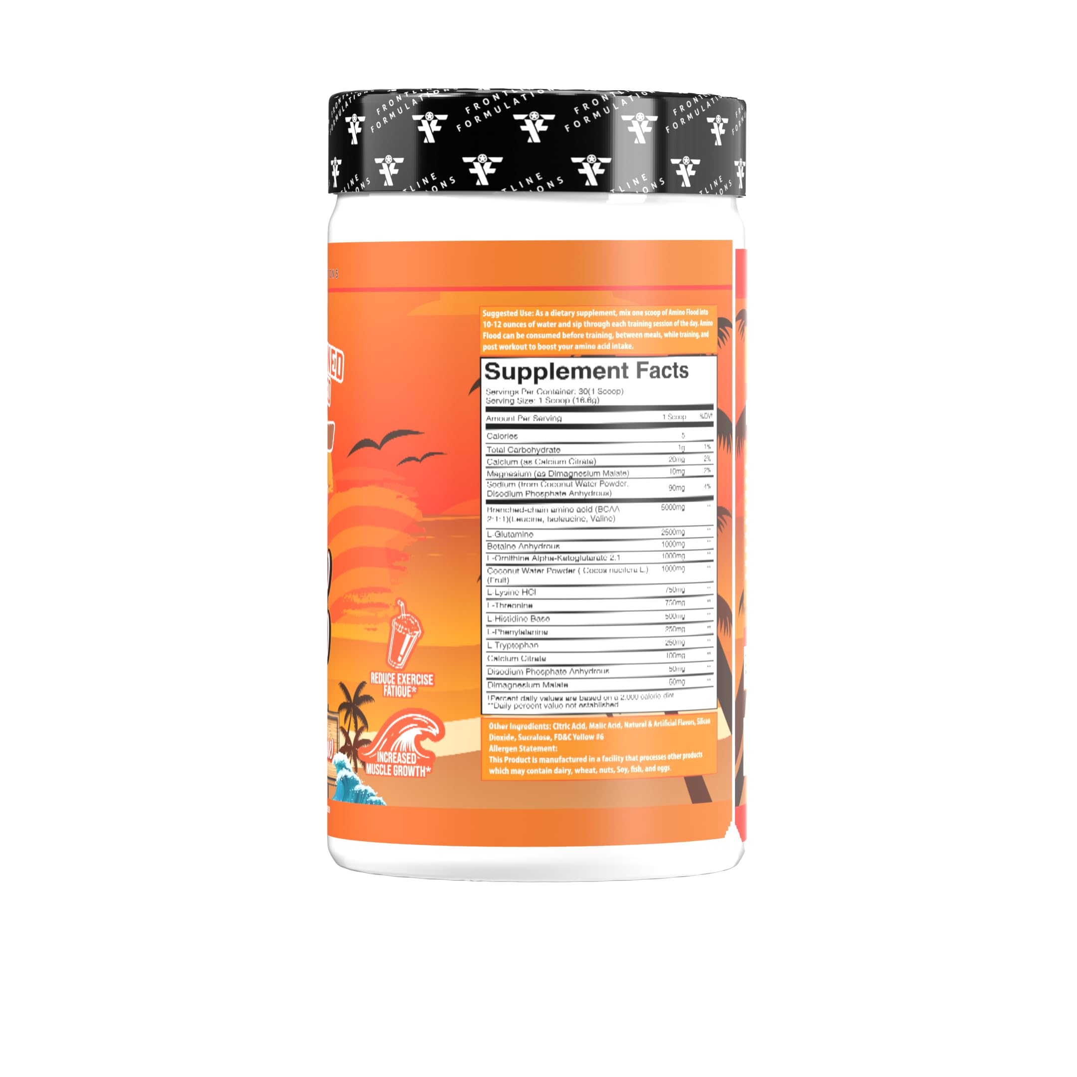 Amino Flood scoop measuring the precise serving for workouts.
