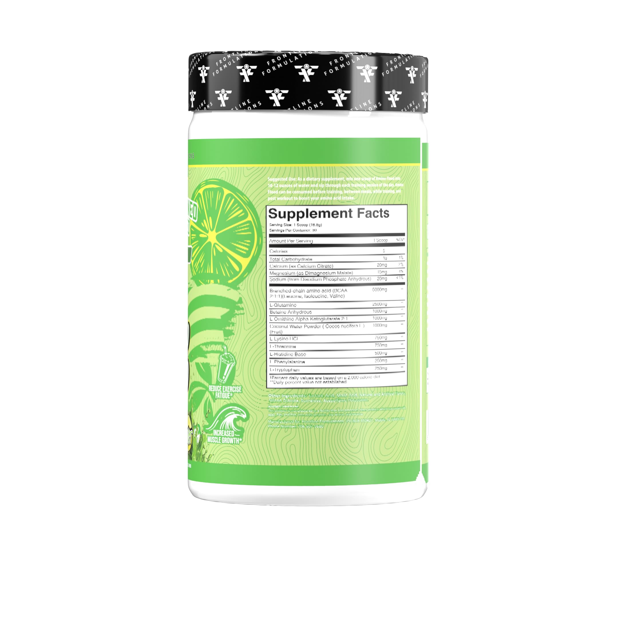 Amino Flood scoop showing precise dosing for intra-workout use.