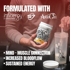 FRONTLINE FORMULATIONS Gauntlet scoop dispense shows convenient serving for intense workouts.