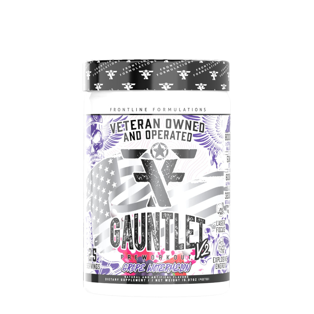 FRONTLINE Gauntlet tub front shows explosive energy for workouts.