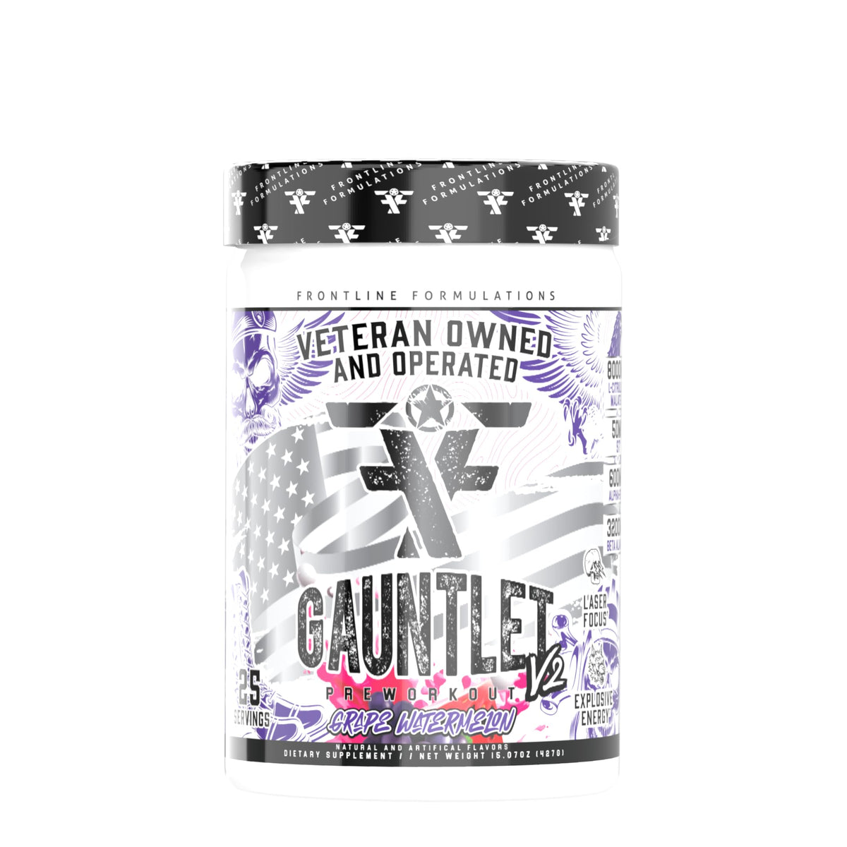 FRONTLINE Gauntlet tub front shows explosive energy for workouts.