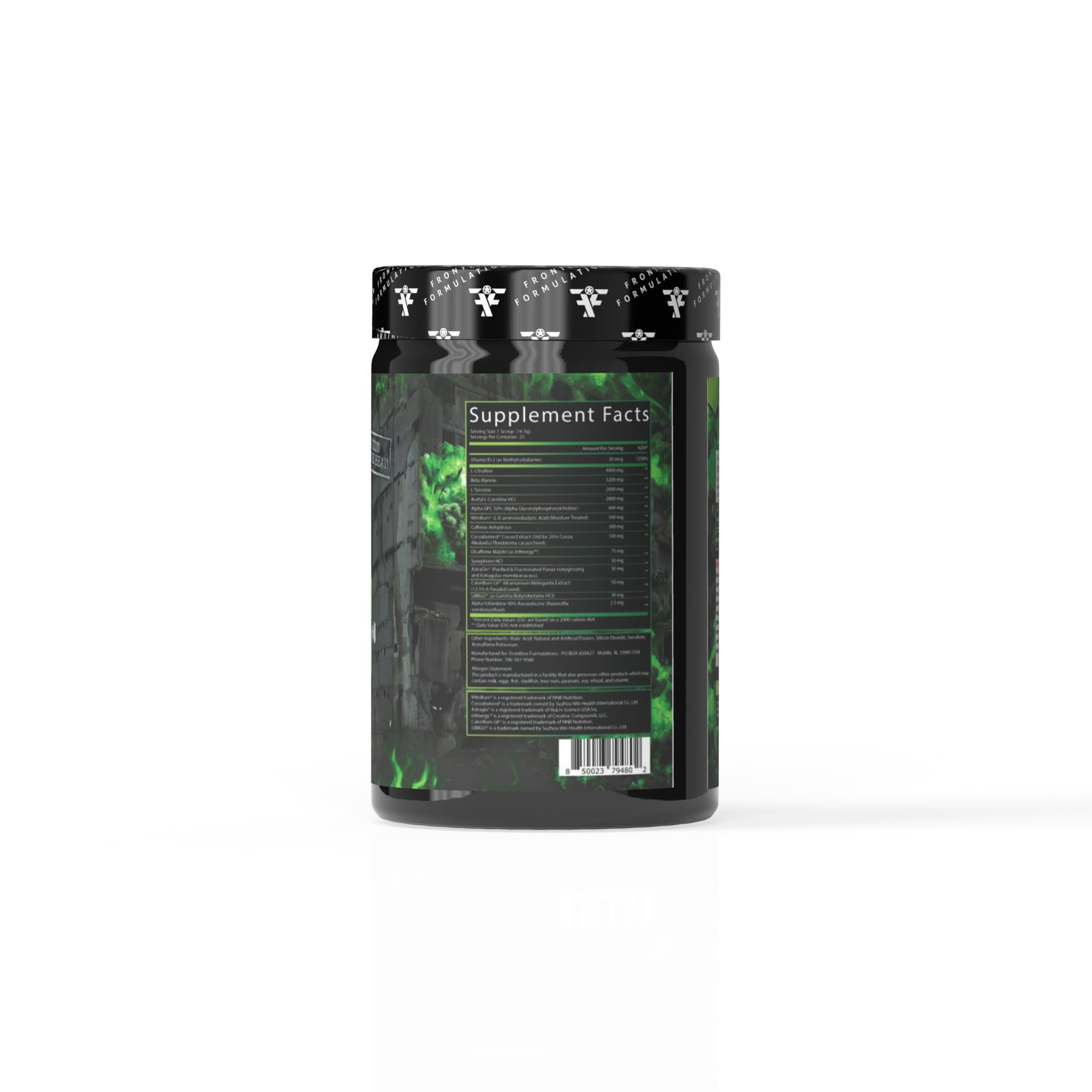 Manhattan Project label closeup—premium ingredients highlighted for performance.