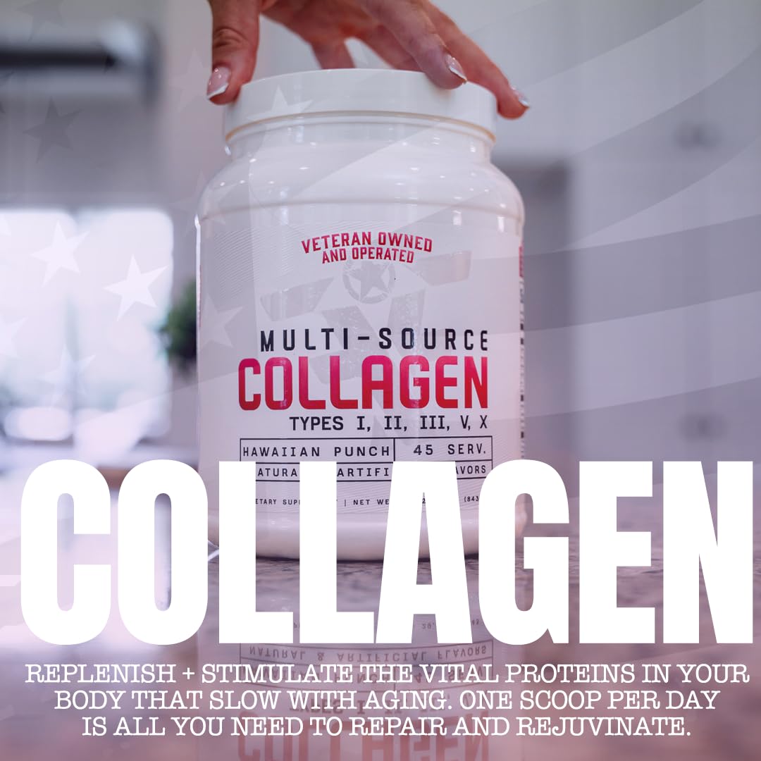 Scoop with FRONTLINE FORMULATIONS collagen for consistent daily servings.