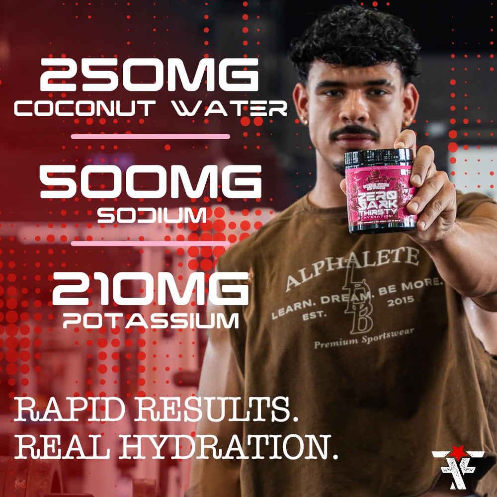 Frontline Formulations Zero Dark Thirsty pour scoop shows easy daily hydration