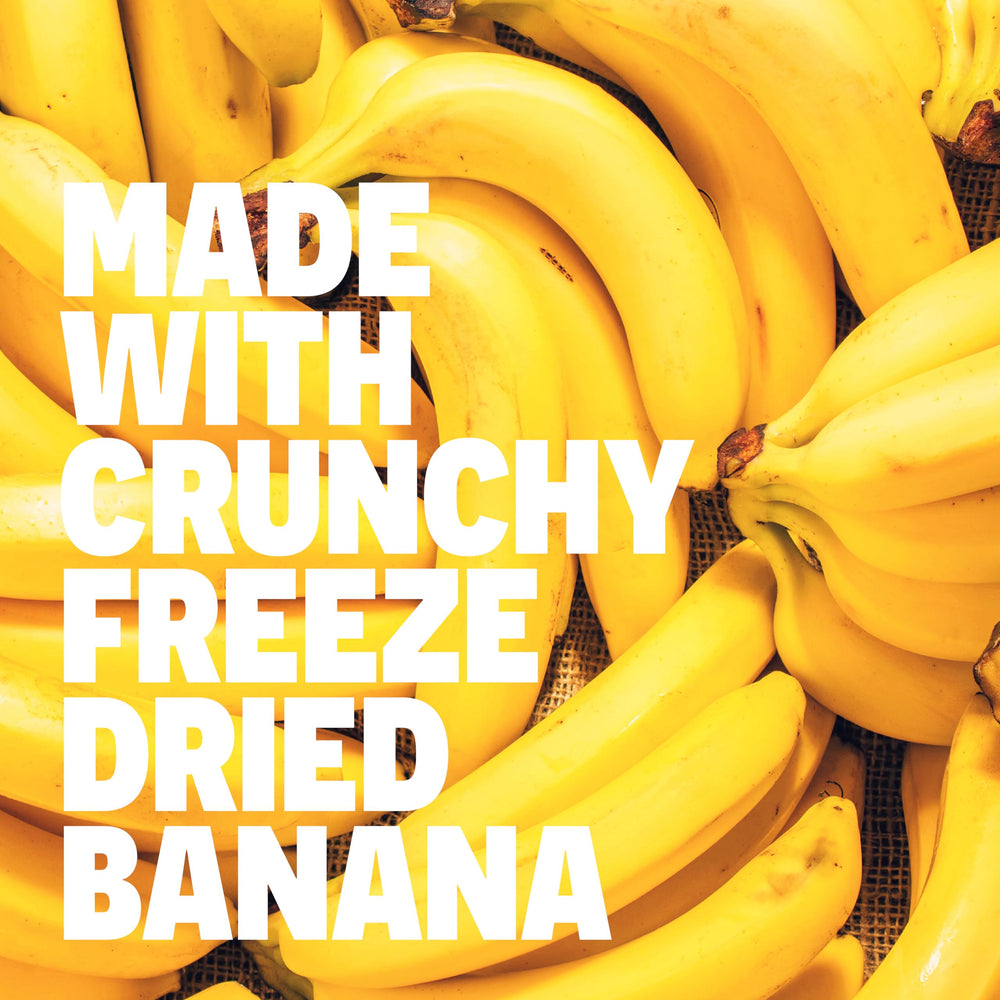 FRO PRO Banana Crunch bar in hand, perfect for midday energy boost.