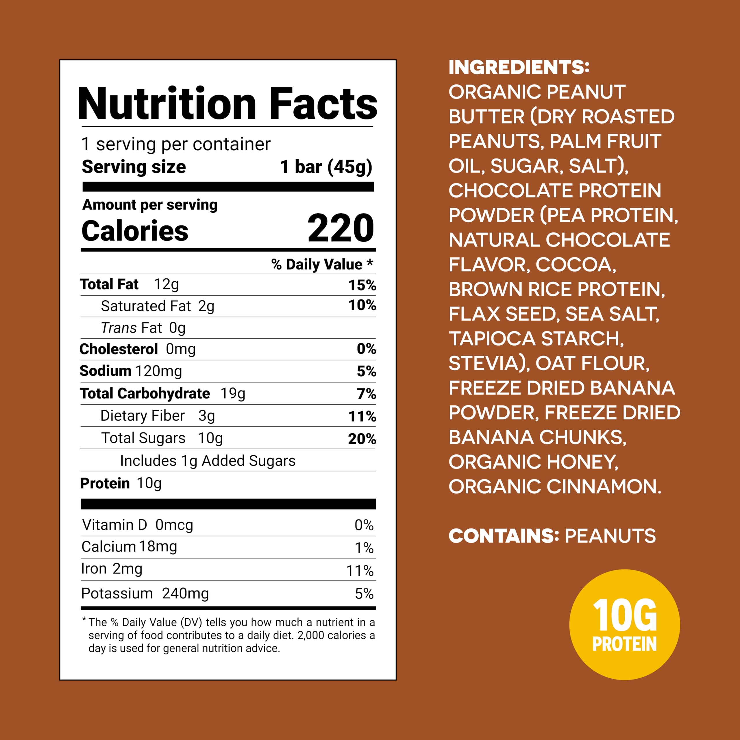 FRO PRO Banana Crunch bar pack packaged 24 showing convenient pantry-friendly protein snacks.