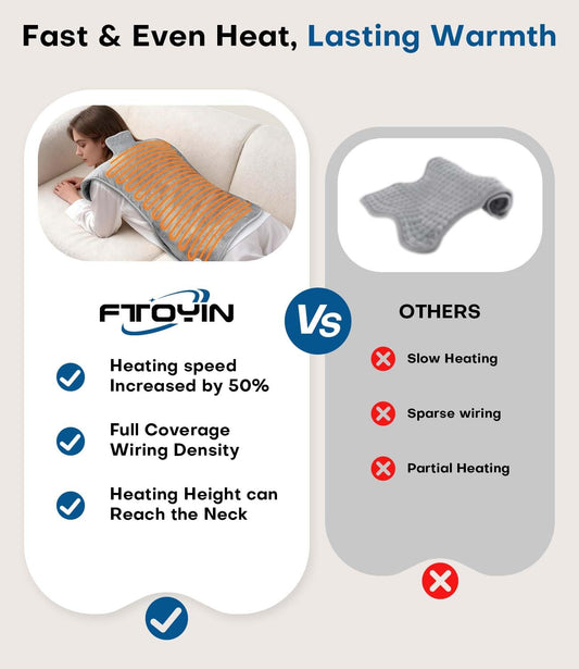 FTOYIN pad contours to neck and shoulders for deep relaxation.