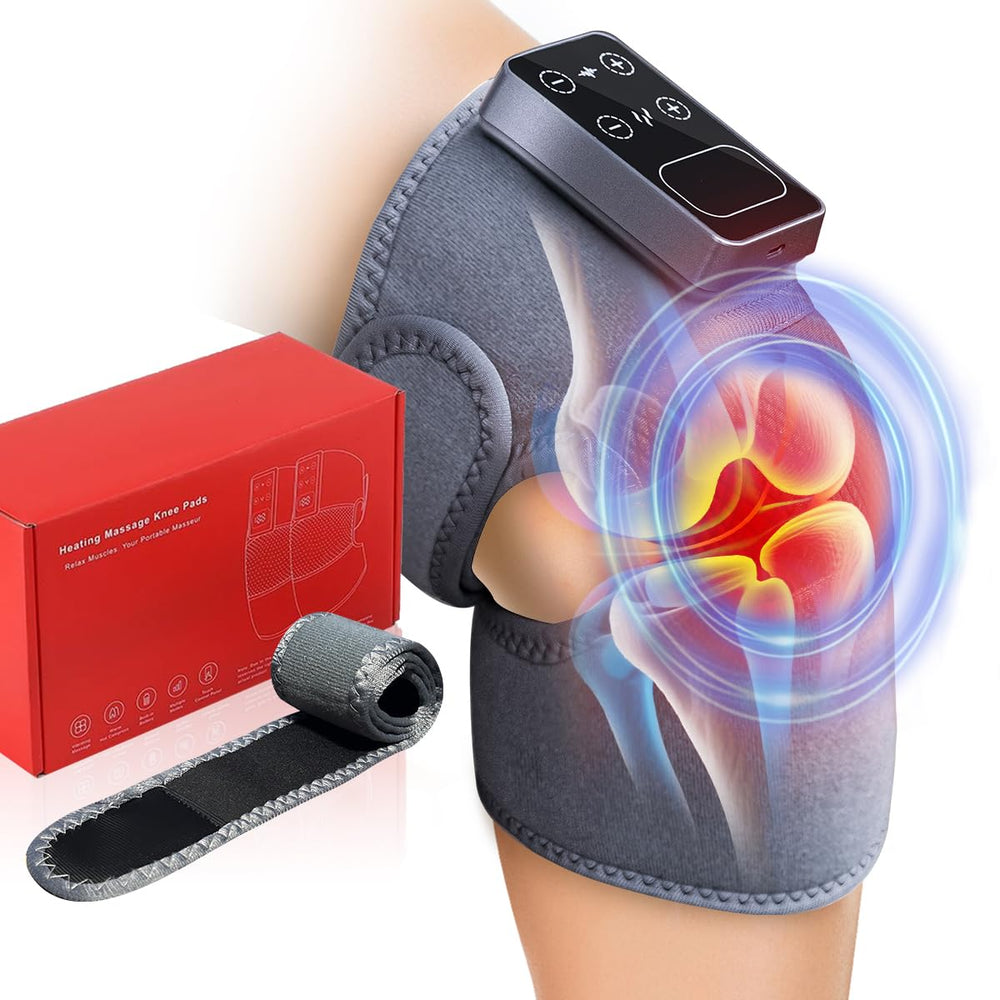 FTSAONG cordless knee massager front view for targeted heat and massage relief.