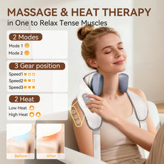 Fubangneer heat therapy feature with adjustable heat levels for soothing warmth