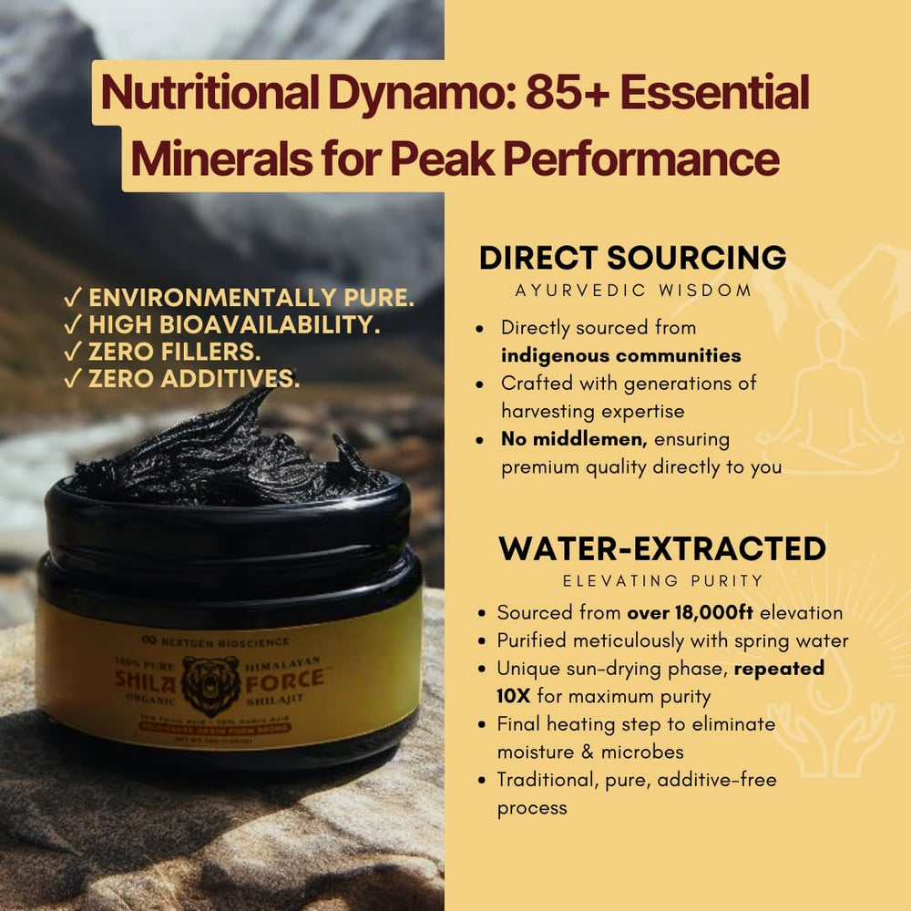FUCOIDAN FORCE ShilaForce Himalayan mountains inspiration for premium sourcing.