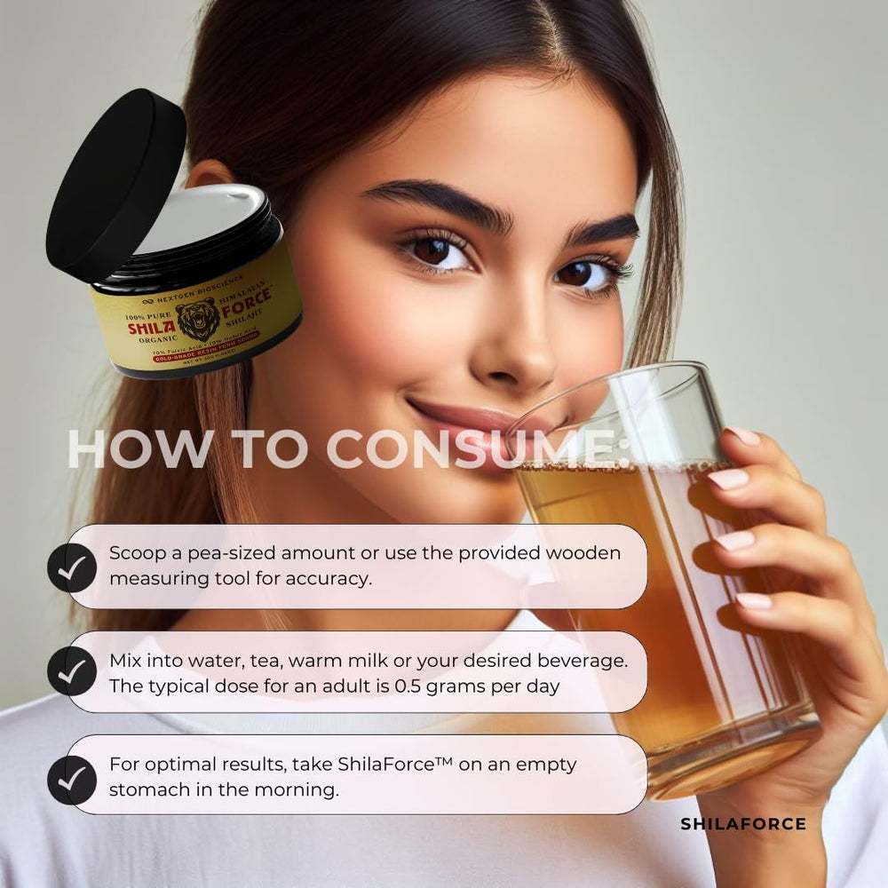 FUCOIDAN FORCE ShilaForce mineral glow highlights 85+ trace minerals in resin.