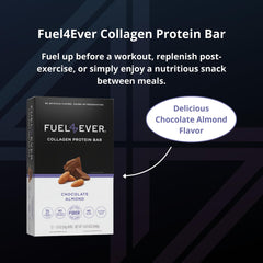 Fuel 4 Ever chocolate almond serving idea for post-workout bite