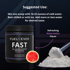 Fuel 4 Ever FAST label design showcases clean ingredients and no artificial additives.