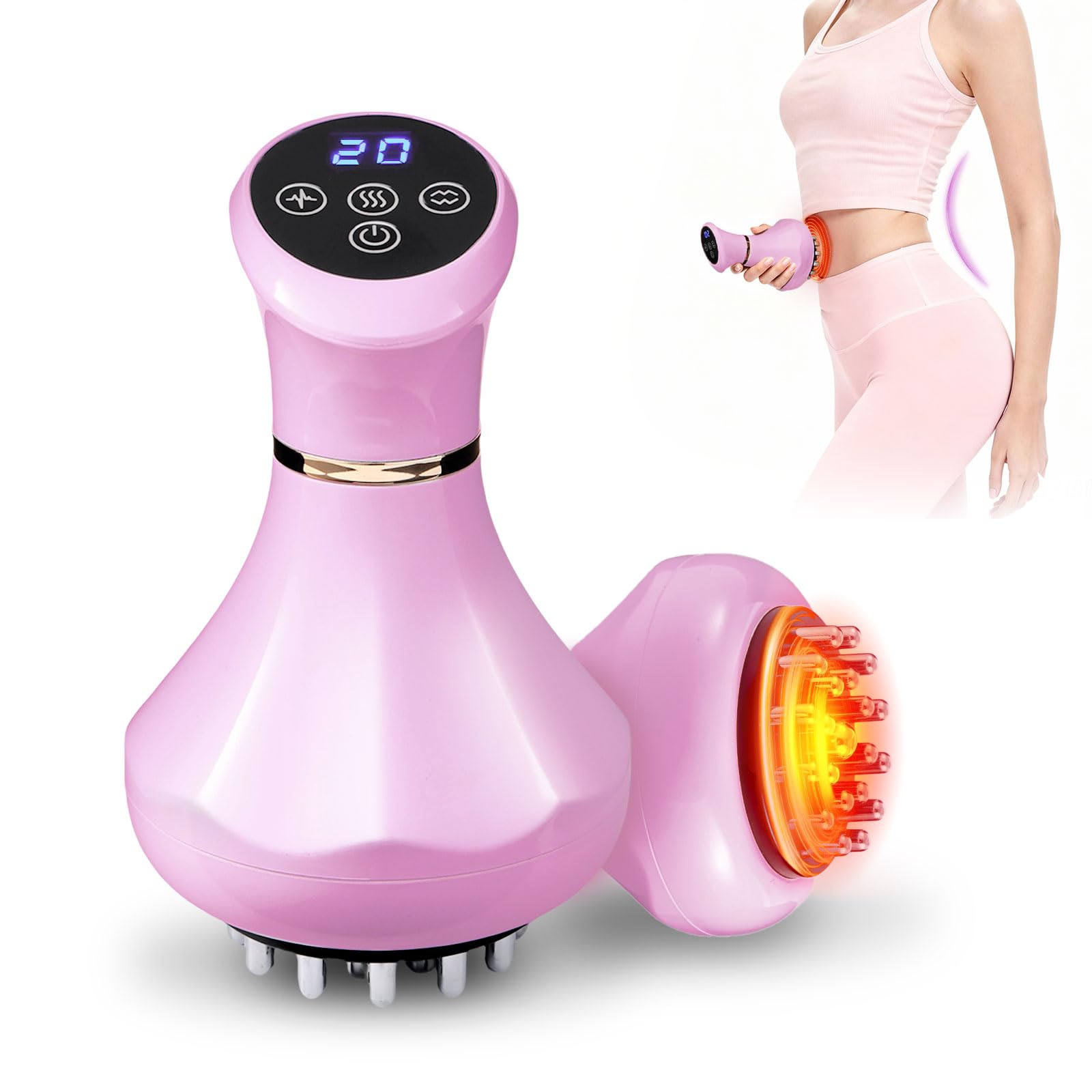 FUFADADE lymphatic drainage massager front view for smoother skin and relaxation