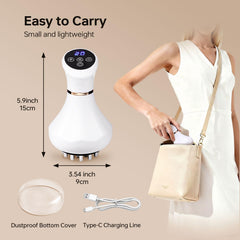 FUFADADE lymphatic drainage massager white portable design for travel-friendly self-care
