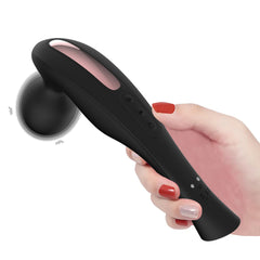 Fuigarry handheld massager front view in black for quick on-the-go relief