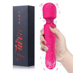 Fuirre cordless double-ended relaxation tool, rose red, ideal for shoulder and neck relief at home