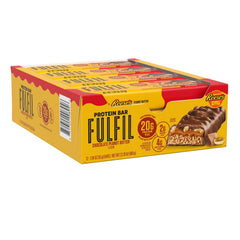 FULFIL Chocolate Peanut Butter Bar Reese's center close-up showing creamy core.